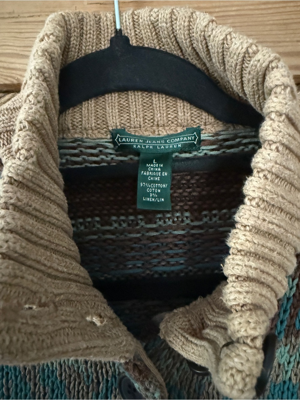 Lauren Jeans Company Ralph Lauren Cotton Cardigan - Picture 3 of 5